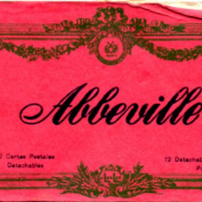 Abbeville postcard book (front)