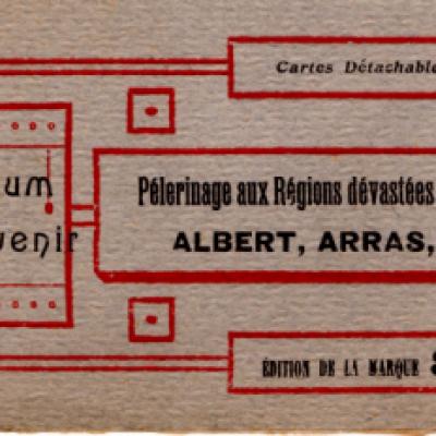 Albert Arras Lens postcard book (front)