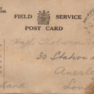 Field Service Postcard (adress side)