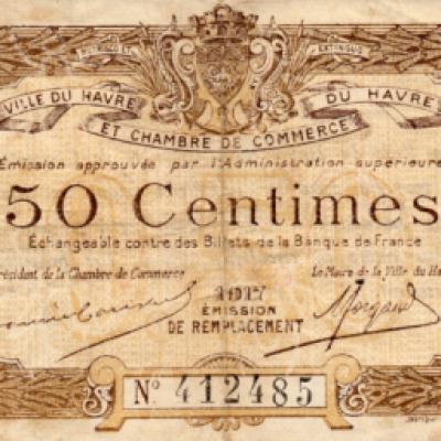 Havre 50 centimes note
