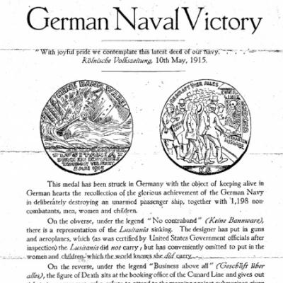 Lusitania Medal explanation