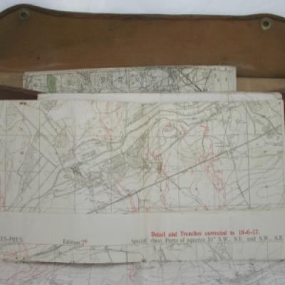 Map Case with Trench Details June 1918
