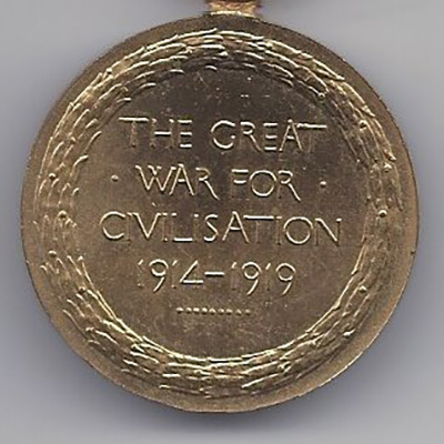 Victory Medal - reverse