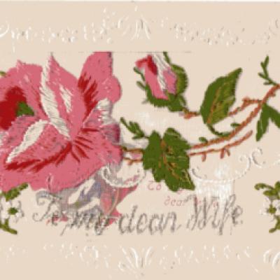 Embroidered postcard 1 front